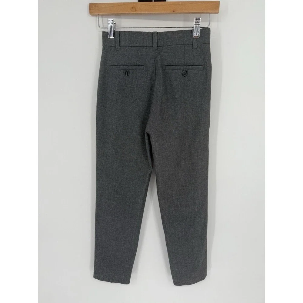 Calvin Klein Boys Gray Pleated‎ Dress Suit Pants Slacks  Size 8 Regular
